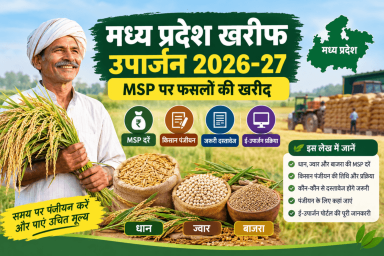 मध्य प्रदेश खरीफ उपार्जन 2026-27 और MSP पर फसल खरीद